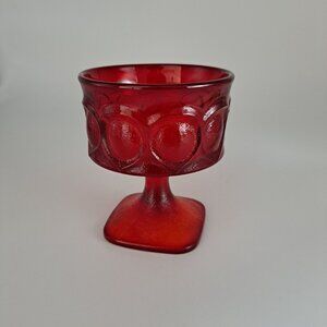 Noritake Spotlight Ruby Red Stem Sherbet Goblet Dessert Glass